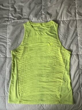 Brooks Neon Yellow Performance Running Tank
